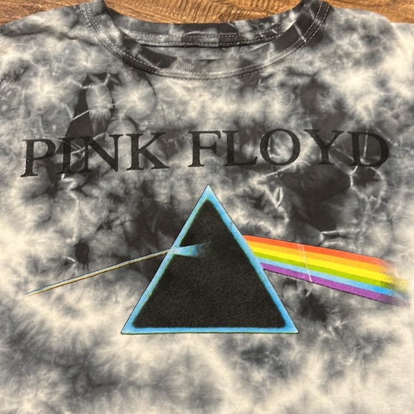 Pink Floyd tie dye crop short sleeve t-shirt - Picture 2 of 7